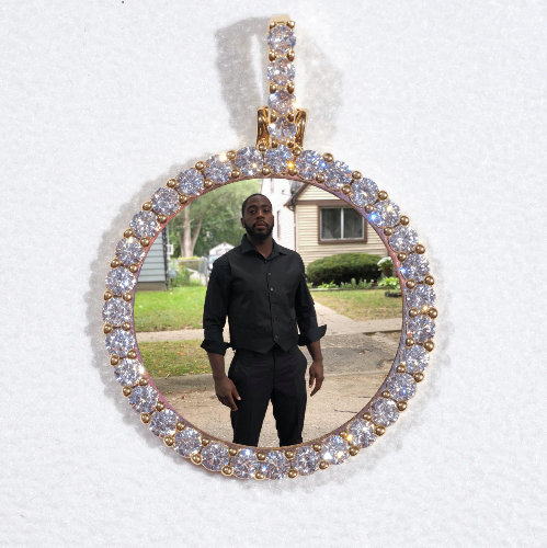 3D CIRCLE CUSTOM PICTURE PENDANT SMALL SIZE