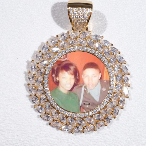 Large 3D Wheat Ear Custom Picture Pendant