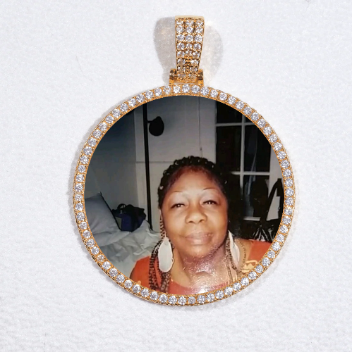 MEDIUM 3D CIRCLE CUSTOM PICTURE PENDANT
