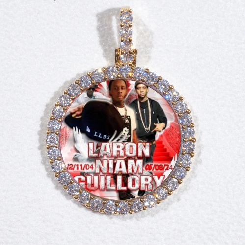 3D CIRCLE CUSTOM PICTURE PENDANT SMALL SIZE