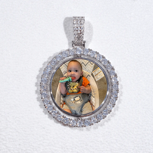 3D Spinning 2-Faced Custom Picture Pendant