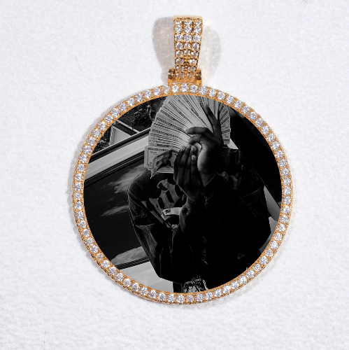 MEDIUM 3D CIRCLE CUSTOM PICTURE PENDANT