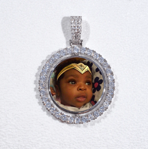 3D Spinning 2-Faced Custom Picture Pendant