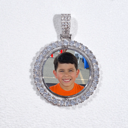 3D Spinning 2-Faced Custom Picture Pendant