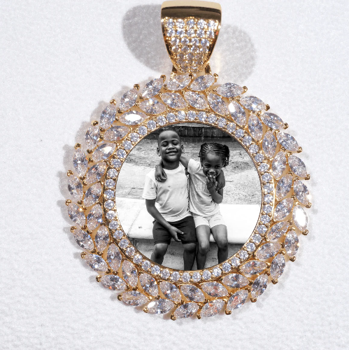 Large 3D Wheat Ear Custom Picture Pendant
