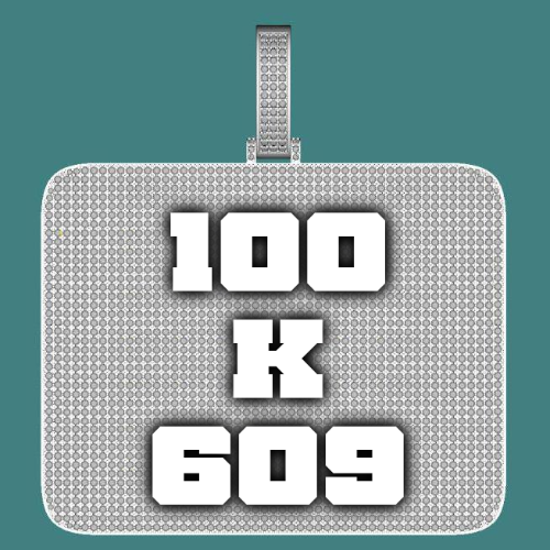 CUSTOM LETTER NECKLACE 3D BIG SQUARE