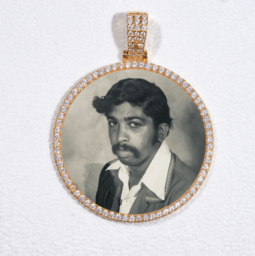MEDIUM 3D CIRCLE CUSTOM PICTURE PENDANT