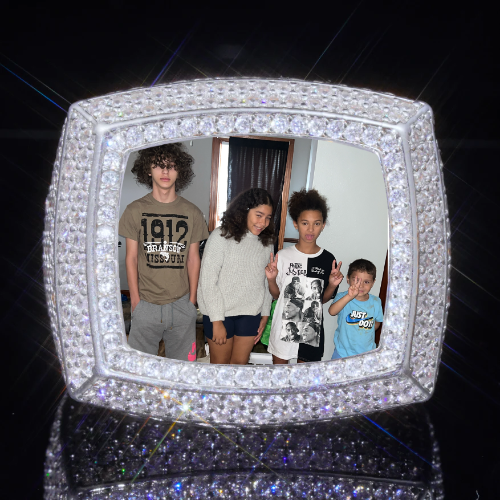 3D CUSTOM PICTURE ICED RING