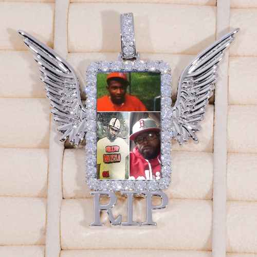 RIP WING 3D CUSTOM PICTURE PENDANT