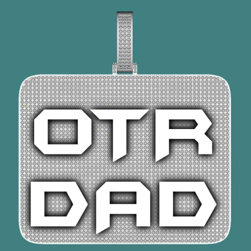 CUSTOM LETTER NECKLACE 3D BIG SQUARE