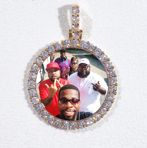 3D CIRCLE CUSTOM PICTURE PENDANT SMALL SIZE