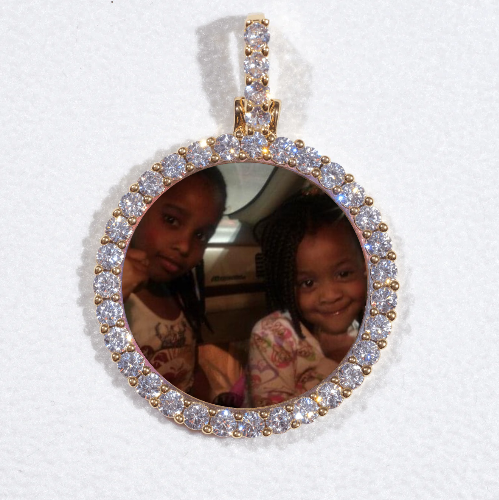 3D CIRCLE CUSTOM PICTURE PENDANT SMALL SIZE