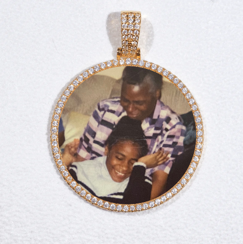 MEDIUM 3D CIRCLE CUSTOM PICTURE PENDANT