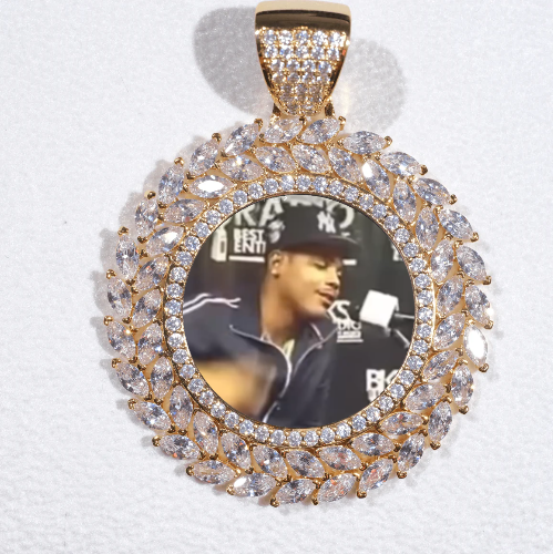Large 3D Wheat Ear Custom Picture Pendant