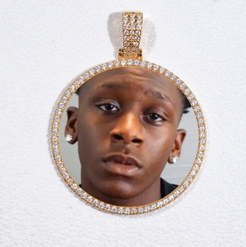 MEDIUM 3D CIRCLE CUSTOM PICTURE PENDANT