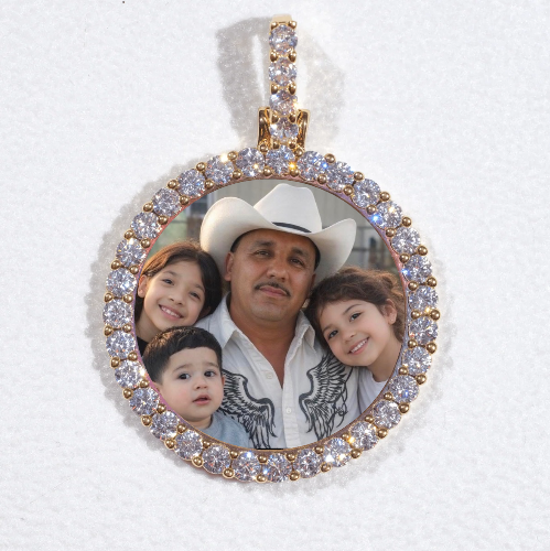 3D CIRCLE CUSTOM PICTURE PENDANT SMALL SIZE