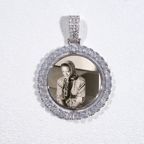 3D Spinning 2-Faced Custom Picture Pendant