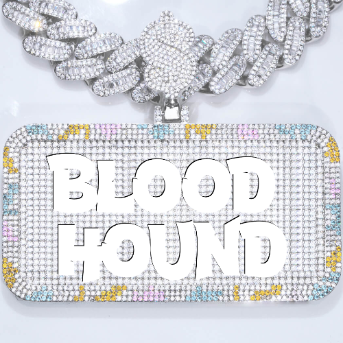 CUSTOM LETTER NECKLACE 3D COLORFUL SQUARE