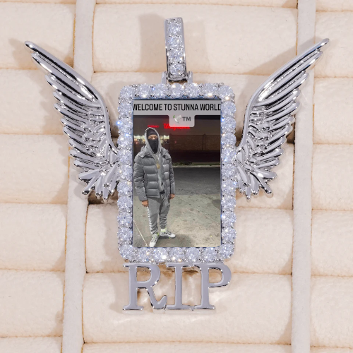 RIP WING 3D CUSTOM PICTURE PENDANT