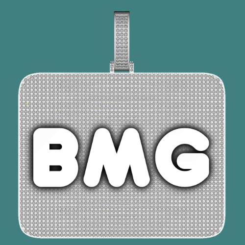CUSTOM LETTER NECKLACE 3D BIG SQUARE