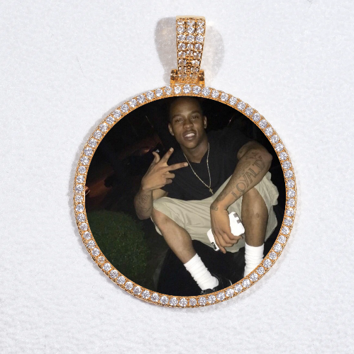 MEDIUM 3D CIRCLE CUSTOM PICTURE PENDANT