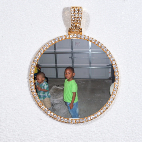 MEDIUM 3D CIRCLE CUSTOM PICTURE PENDANT