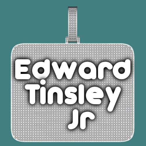 CUSTOM LETTER NECKLACE 3D BIG SQUARE