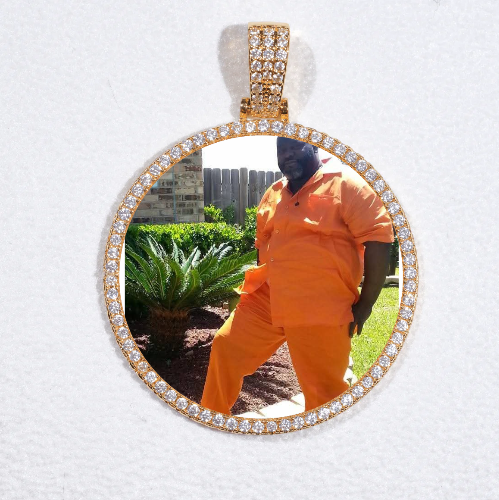 MEDIUM 3D CIRCLE CUSTOM PICTURE PENDANT