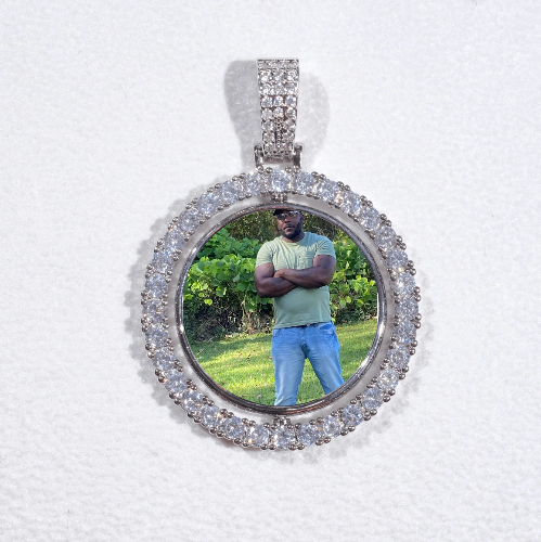 3D Spinning 2-Faced Custom Picture Pendant