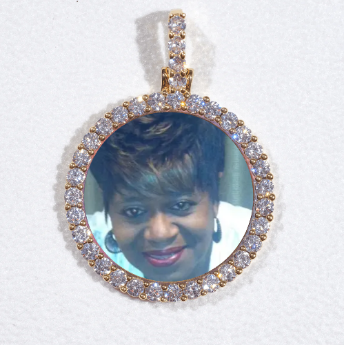3D CIRCLE CUSTOM PICTURE PENDANT SMALL SIZE