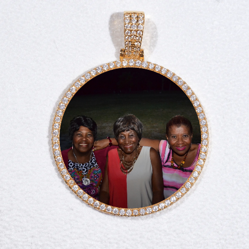 MEDIUM 3D CIRCLE CUSTOM PICTURE PENDANT