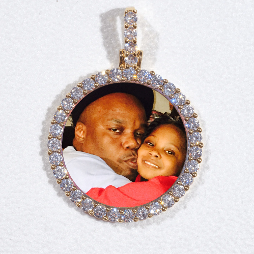 3D CIRCLE CUSTOM PICTURE PENDANT SMALL SIZE