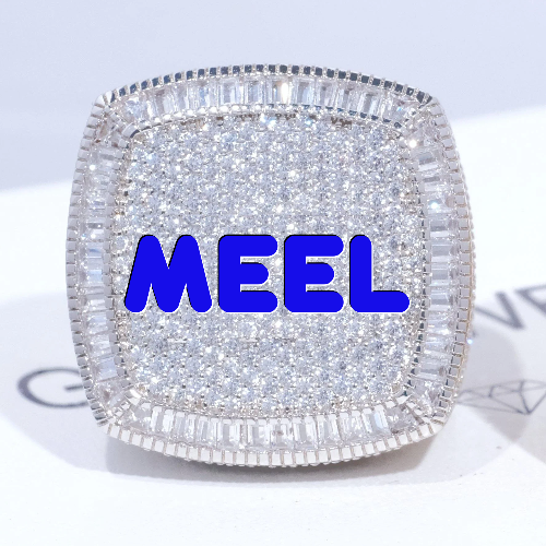 CUSTOM LETTER 3D ICED RING