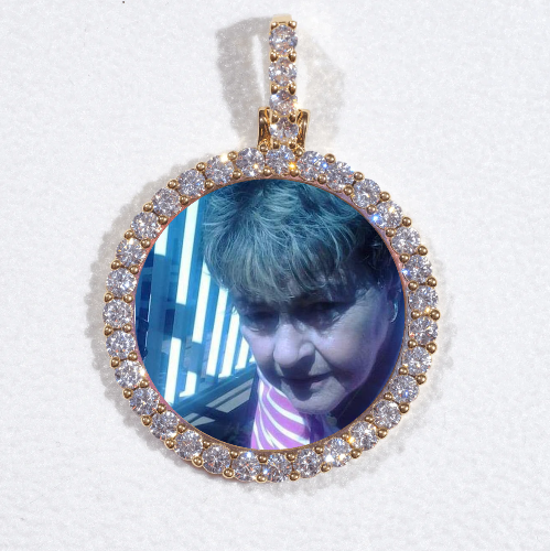 3D CIRCLE CUSTOM PICTURE PENDANT SMALL SIZE