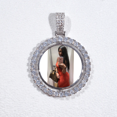 3D Spinning 2-Faced Custom Picture Pendant