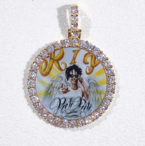 3D CIRCLE CUSTOM PICTURE PENDANT SMALL SIZE