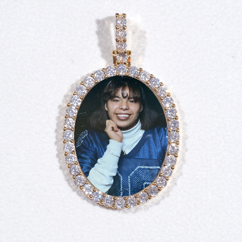 3D Oval Custom Picture Pendant