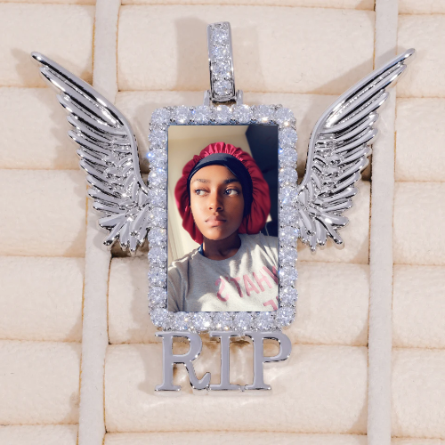 RIP WING 3D CUSTOM PICTURE PENDANT