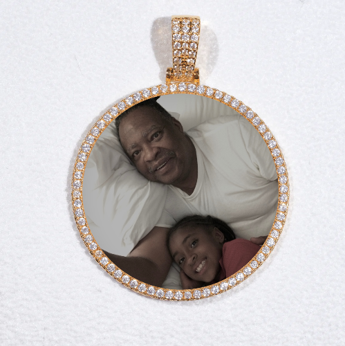 MEDIUM 3D CIRCLE CUSTOM PICTURE PENDANT