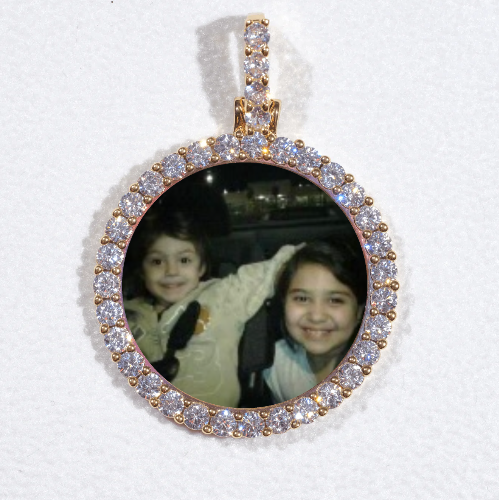 3D CIRCLE CUSTOM PICTURE PENDANT SMALL SIZE
