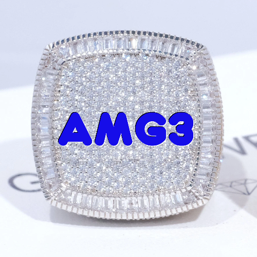 CUSTOM LETTER 3D ICED RING