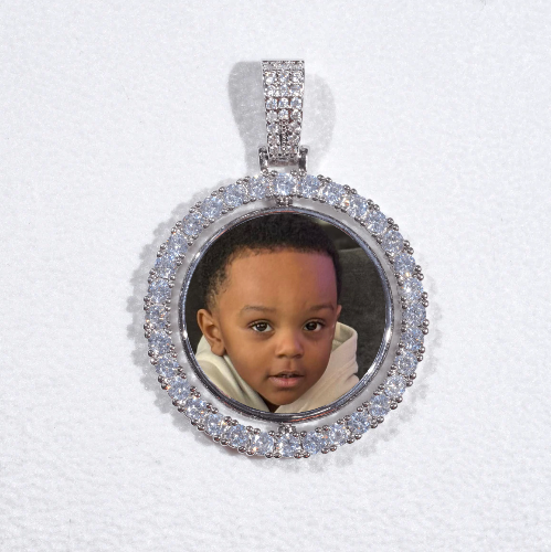 3D Spinning 2-Faced Custom Picture Pendant