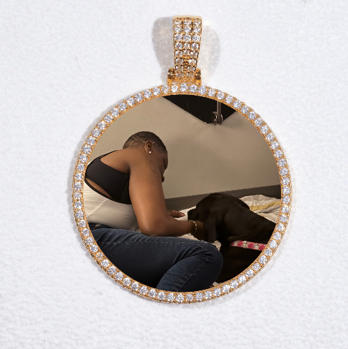 MEDIUM 3D CIRCLE CUSTOM PICTURE PENDANT