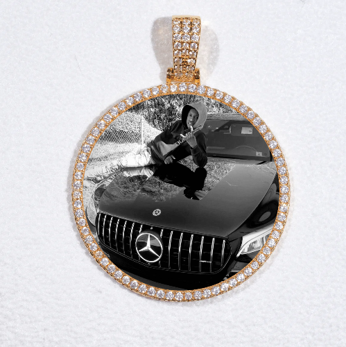 MEDIUM 3D CIRCLE CUSTOM PICTURE PENDANT