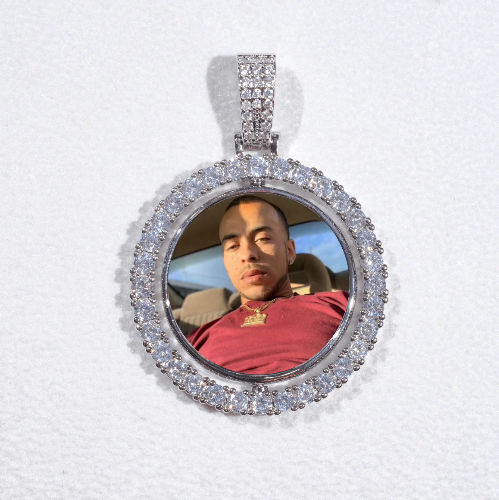 3D Spinning 2-Faced Custom Picture Pendant