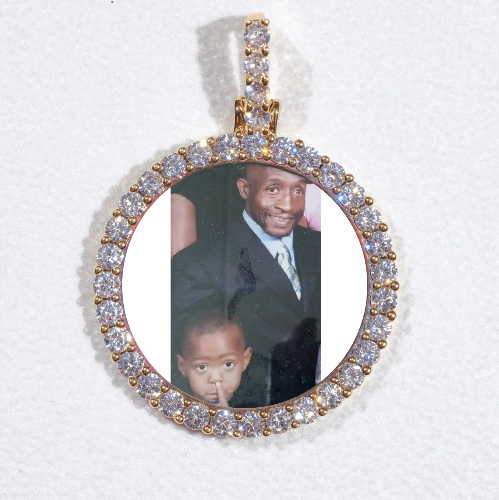 3D CIRCLE CUSTOM PICTURE PENDANT SMALL SIZE