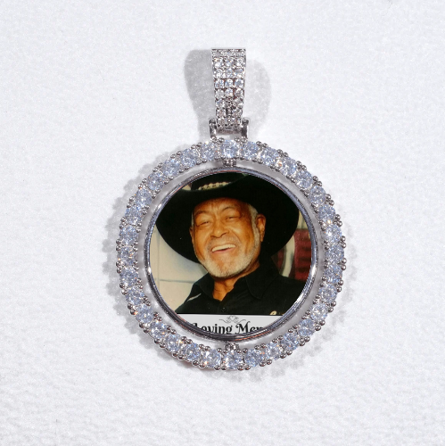 3D Spinning 2-Faced Custom Picture Pendant