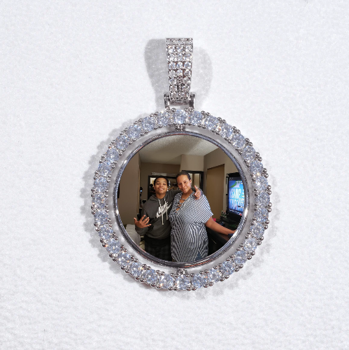 3D Spinning 2-Faced Custom Picture Pendant