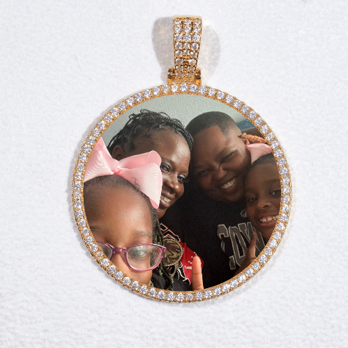 MEDIUM 3D CIRCLE CUSTOM PICTURE PENDANT
