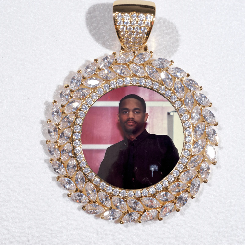 Large 3D Wheat Ear Custom Picture Pendant